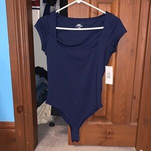 Urban Planet Navy Blue Scoop Neck Bodysuit